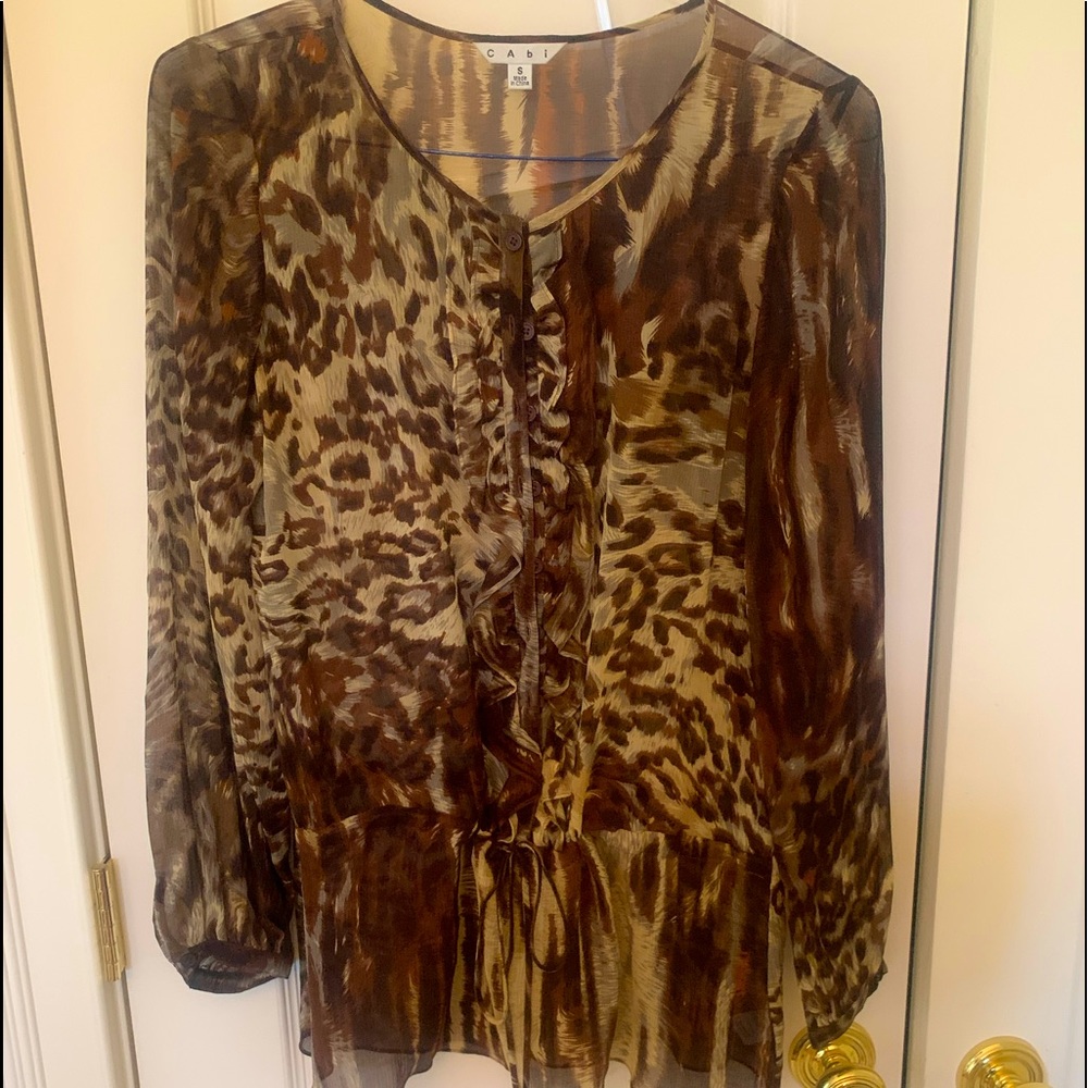 CAbi animal print top